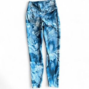 Nike Dri-FIT Blue Abstract Print Leggings | Size‎ Small